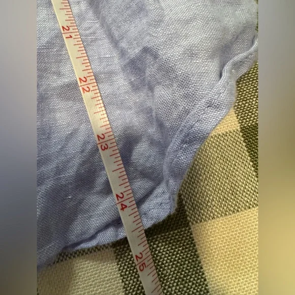 J. Crew Sky Blue Linen Shirt - Picture 9 of 13